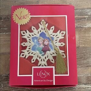 Lenox Snowflake Ornament with Gold Tassel